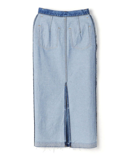 〈洗濯機可能〉Ｉライン デニム スカート 24SS