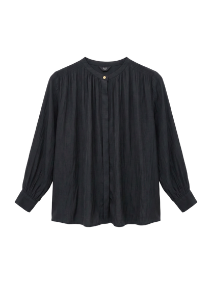 21:VINTAGE SATIN GATHER SHIRTS