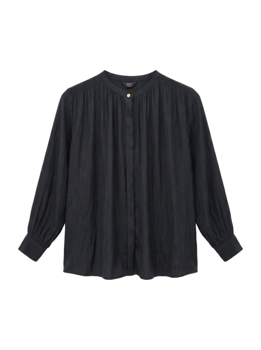 21:VINTAGE SATIN GATHER SHIRTS