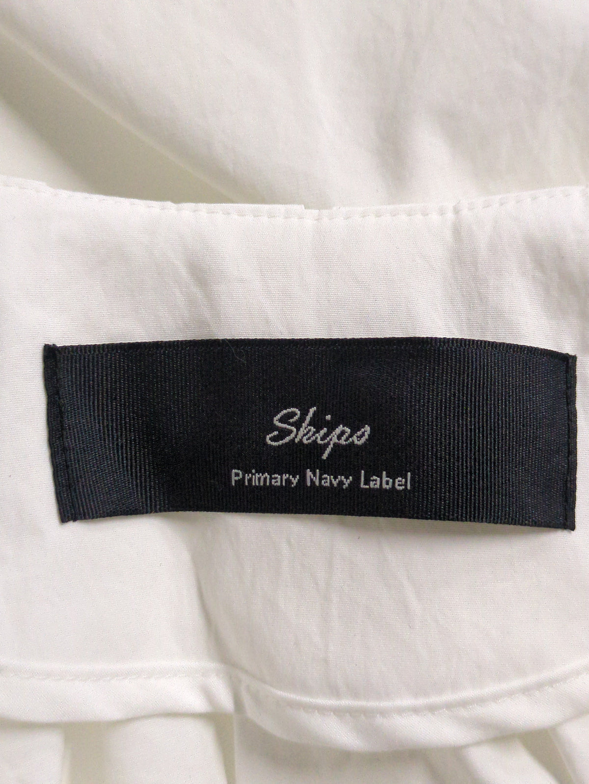 SHIPS Primary Navy Label:〈手洗い可能〉タイプライター ギャザー ブルゾン