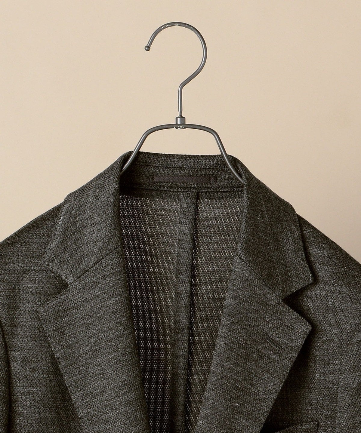 SD: 【手洗い可能】ジャージー ラミー ウォッシャブル チャコールグレー ジャケット