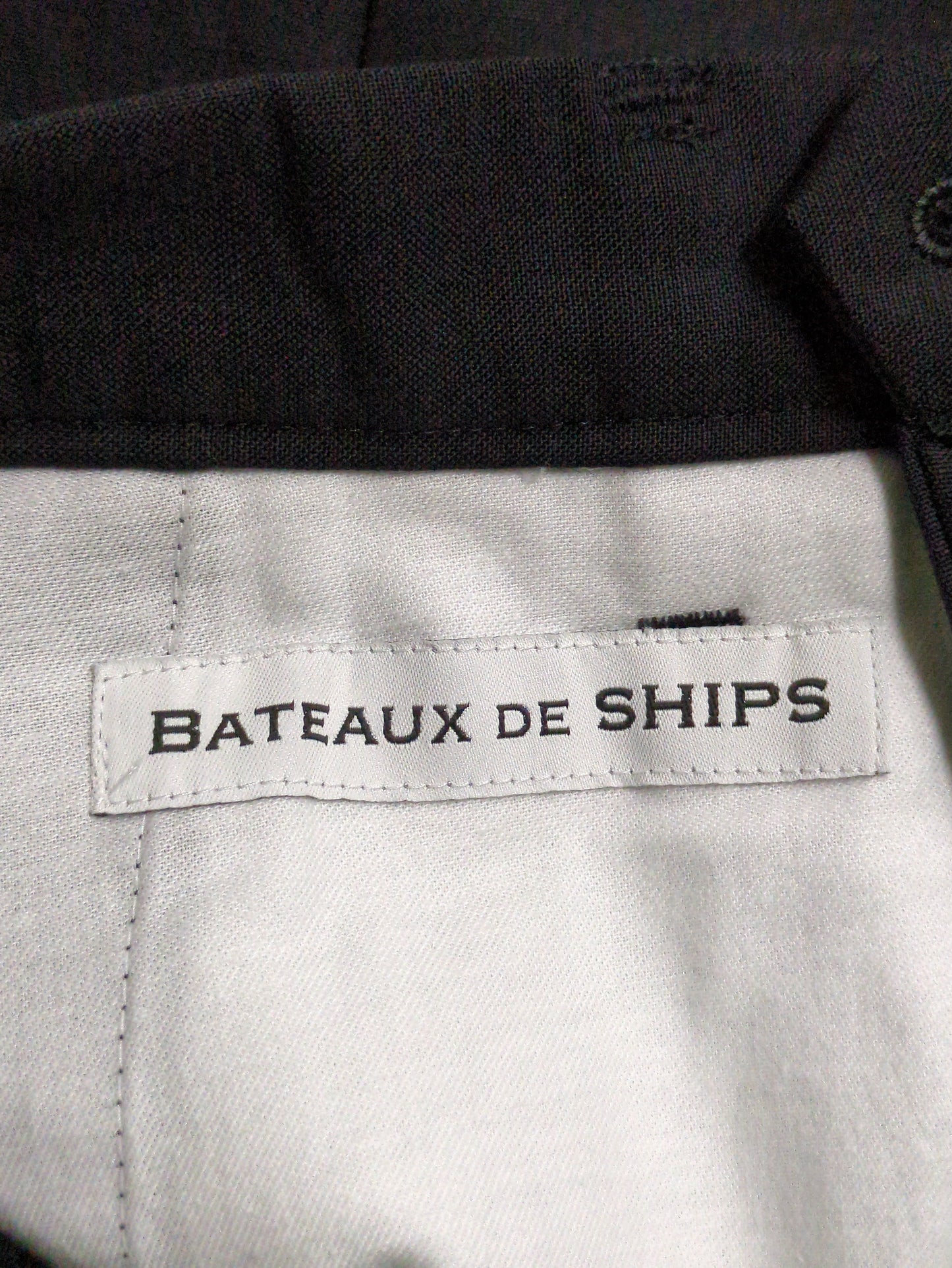 BATEAUX DE SHIPS: ウール/モヘヤ ワイドテーパード ショートパンツ
