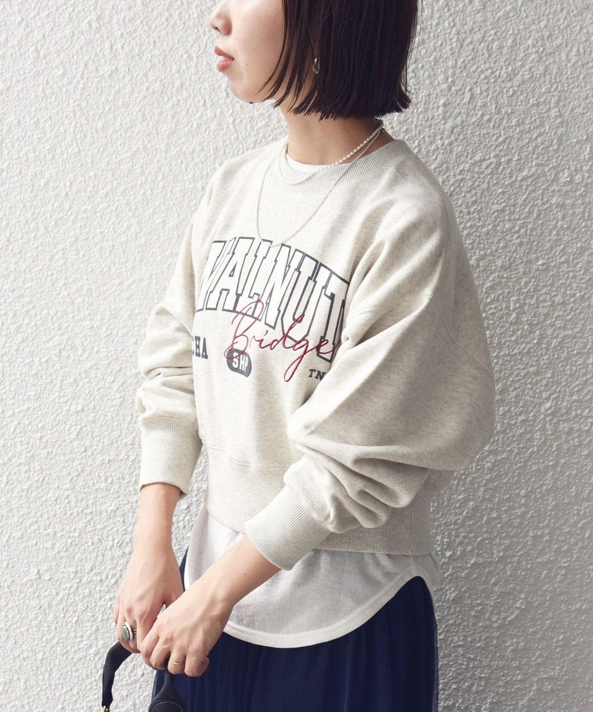 【WEB限定】〈手洗い可能〉プリント 刺繍 ロゴ スウェット