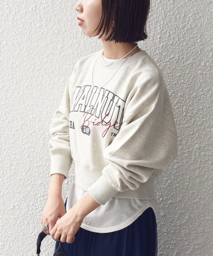 【WEB限定】〈手洗い可能〉プリント 刺繍 ロゴ スウェット
