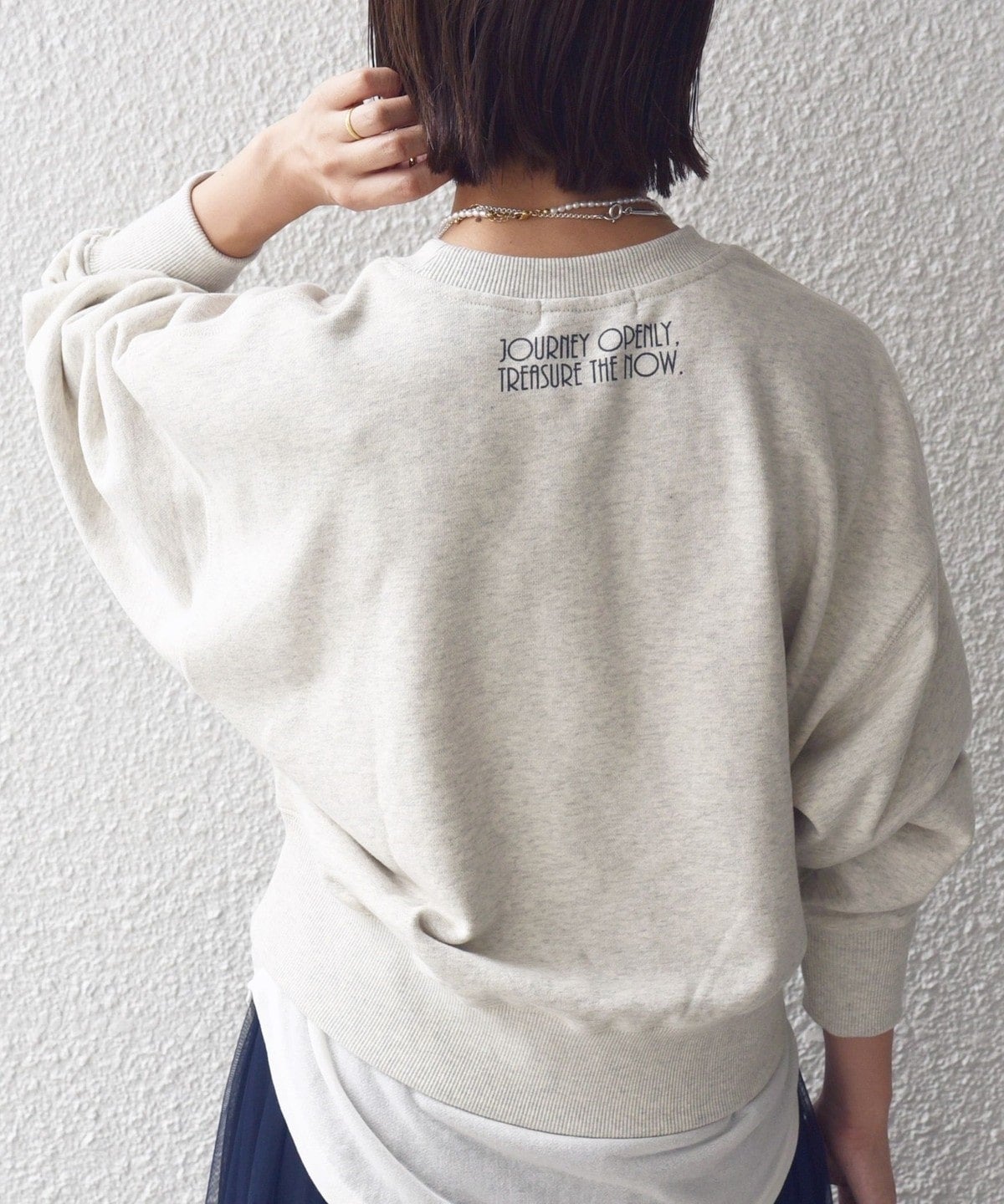 【WEB限定】〈手洗い可能〉プリント 刺繍 ロゴ スウェット