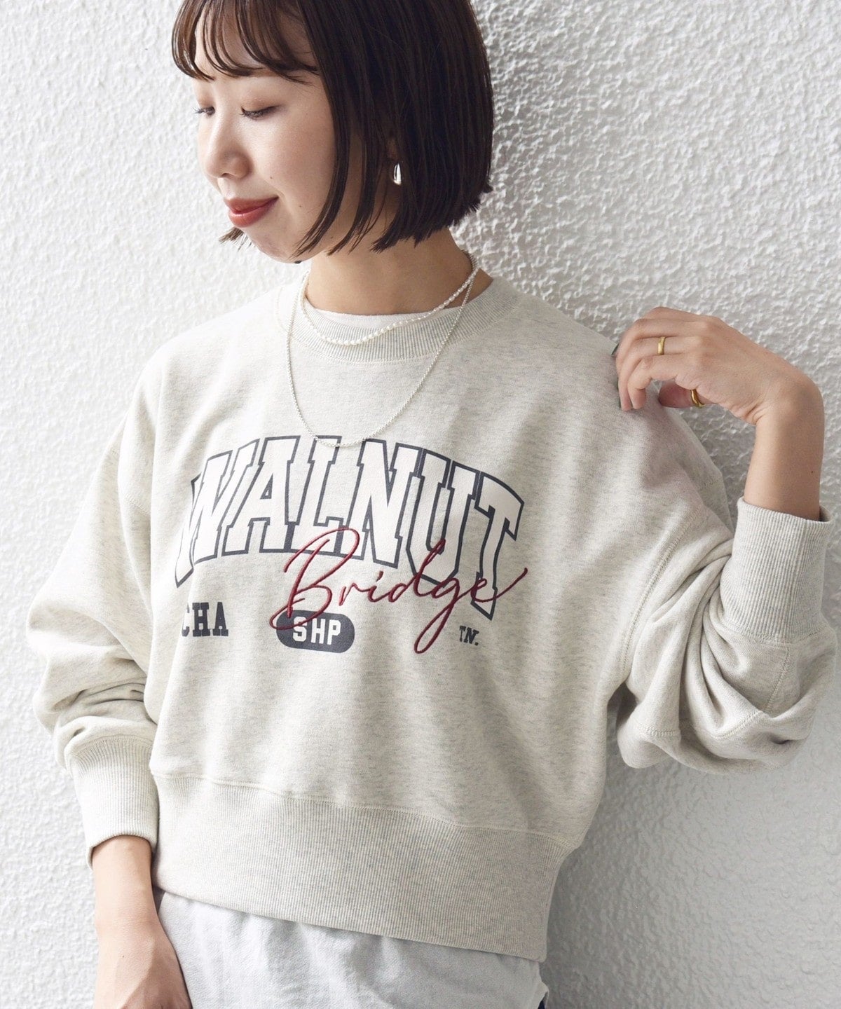 【WEB限定】〈手洗い可能〉プリント 刺繍 ロゴ スウェット