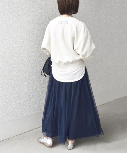 【WEB限定】〈手洗い可能〉プリント 刺繍 ロゴ スウェット