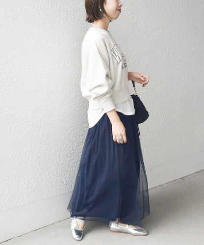 【WEB限定】〈手洗い可能〉プリント 刺繍 ロゴ スウェット