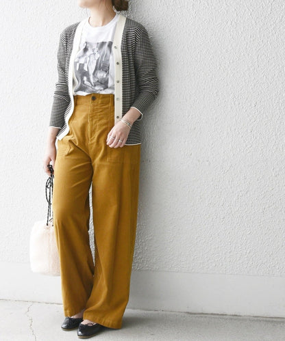 SHIPS any: コーデュロイ ストレート ワイドパンツ