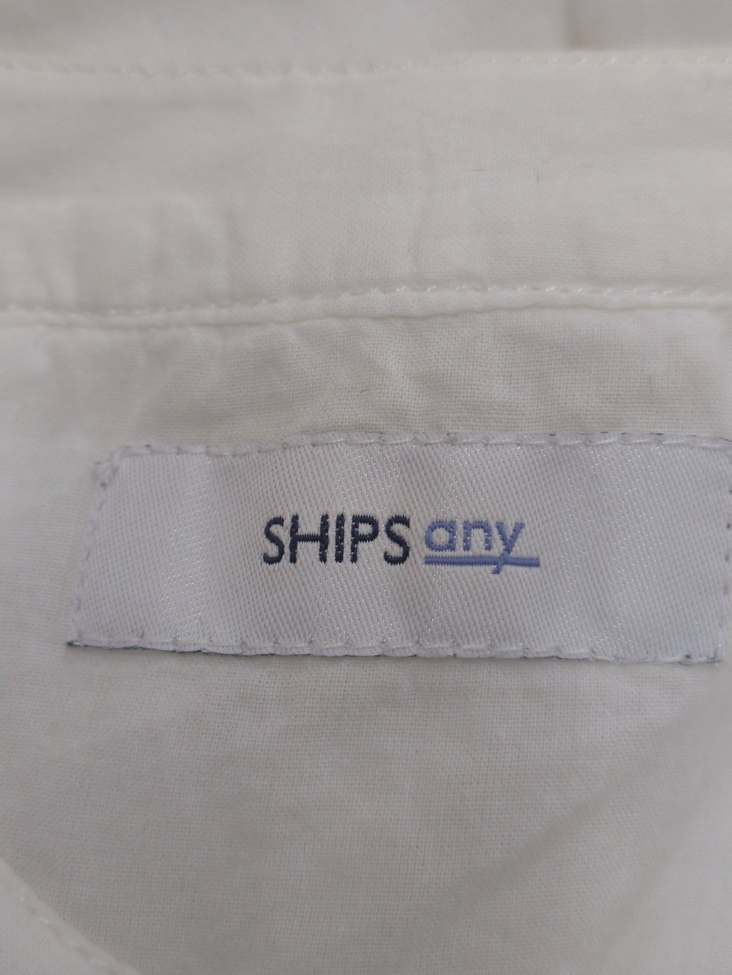 SHIPS any:〈手洗い可能〉キャンブリック ラッフル シャツ ブラウス