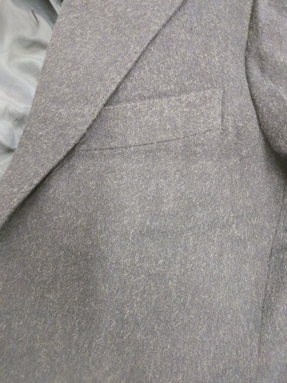 SD: ウール/カシミヤ ソリッド ショート チェスターコート(ネイビー)