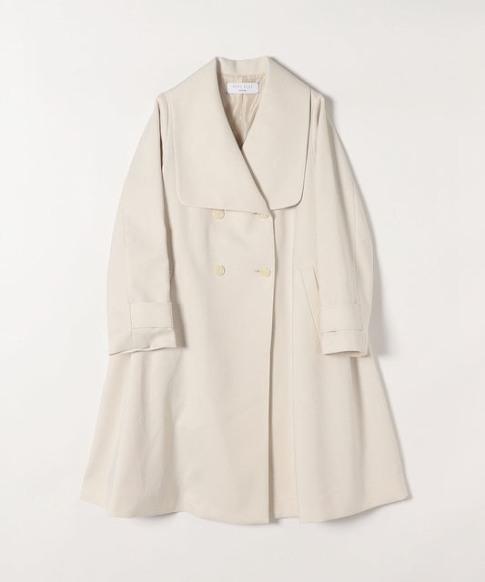 SHIPS any: ドライツイル ショールカラー Aライン コート［NAVY BLUE］