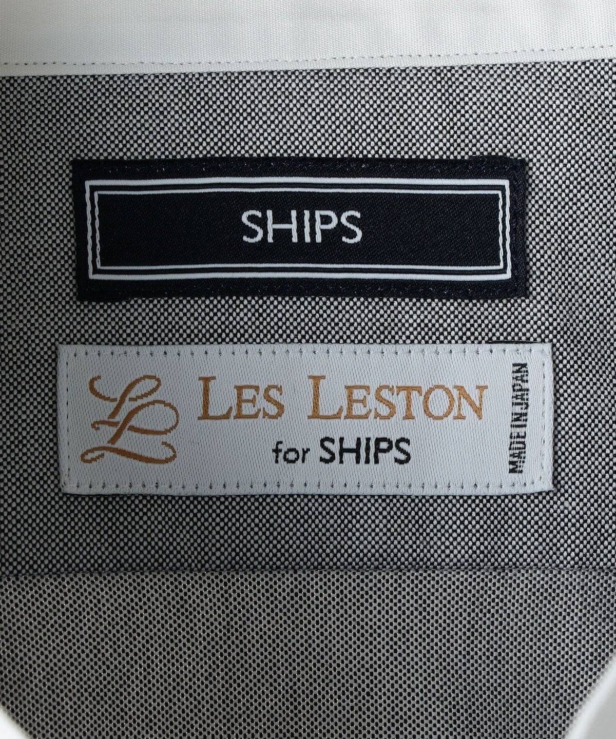 SD: LES LESTON for SHIPS オックスフォード クレリック タブカラー シャツ