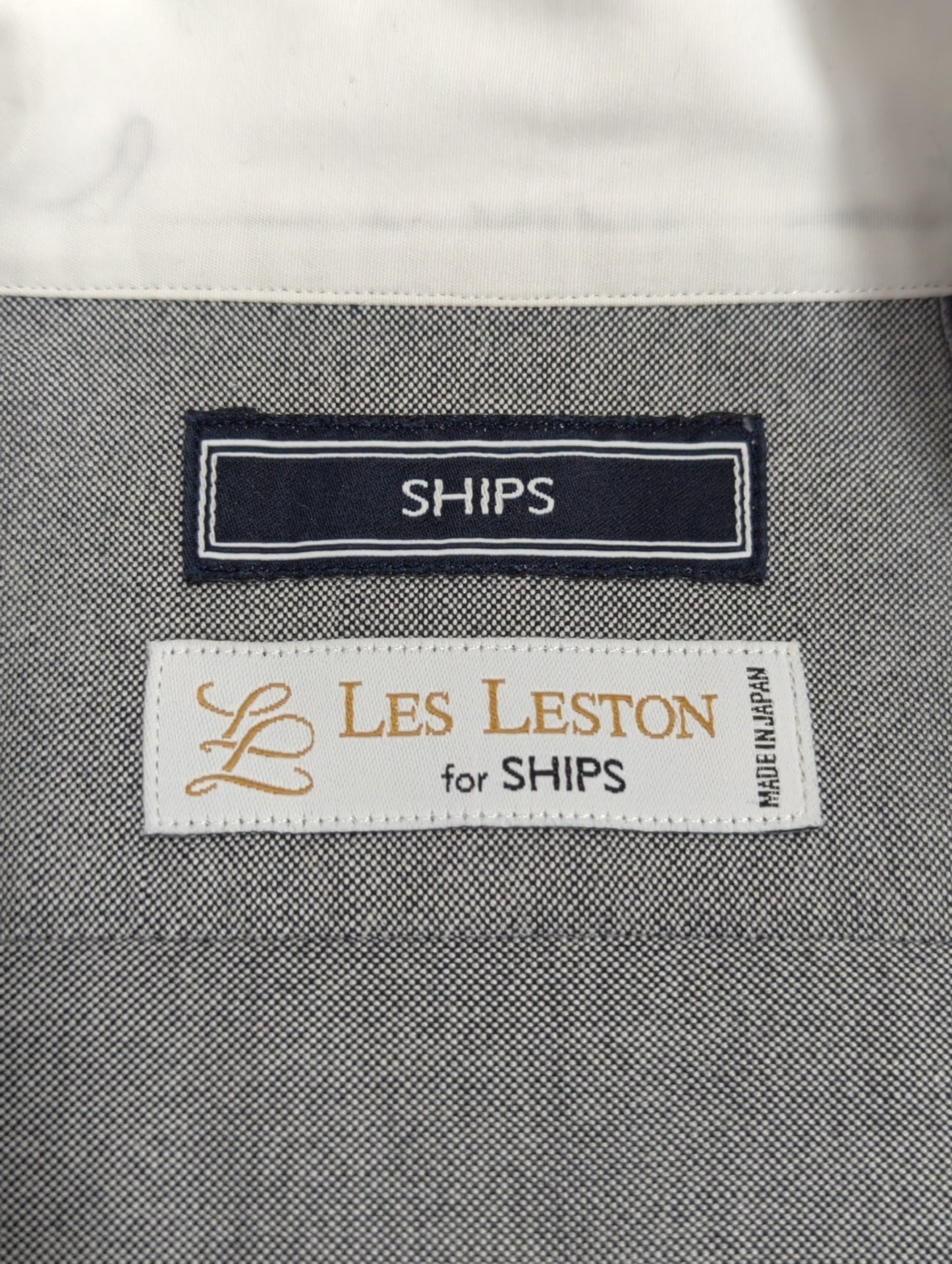 SD: LES LESTON for SHIPS オックスフォード クレリック タブカラー シャツ