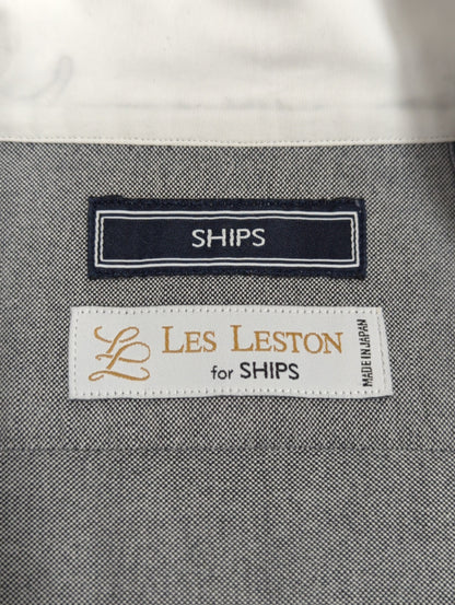 SD: LES LESTON for SHIPS オックスフォード クレリック タブカラー シャツ