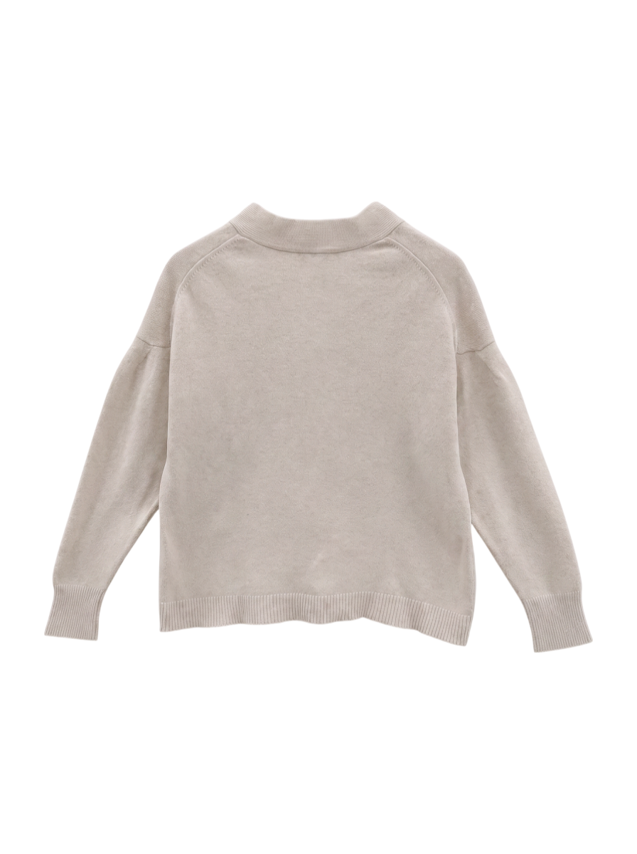 ウールカシミヤVネックカーディガン