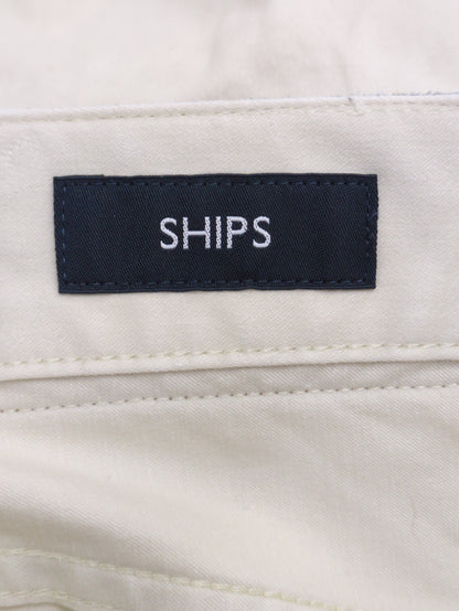SHIPS: サテン ストレッチ ピーチ 5ポケット パンツ