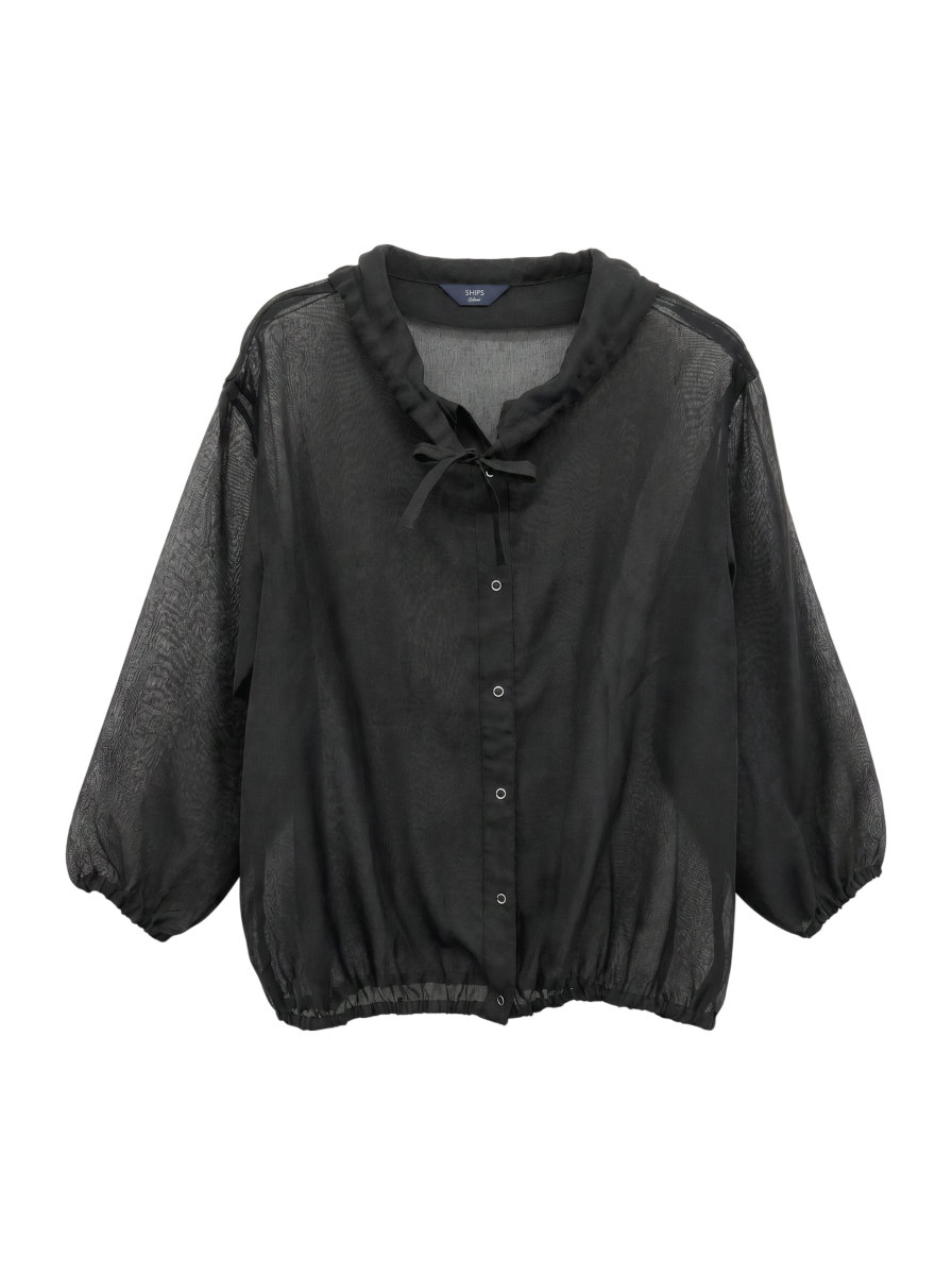 51:SHEER LNN LIKE ANORAK SHIRT