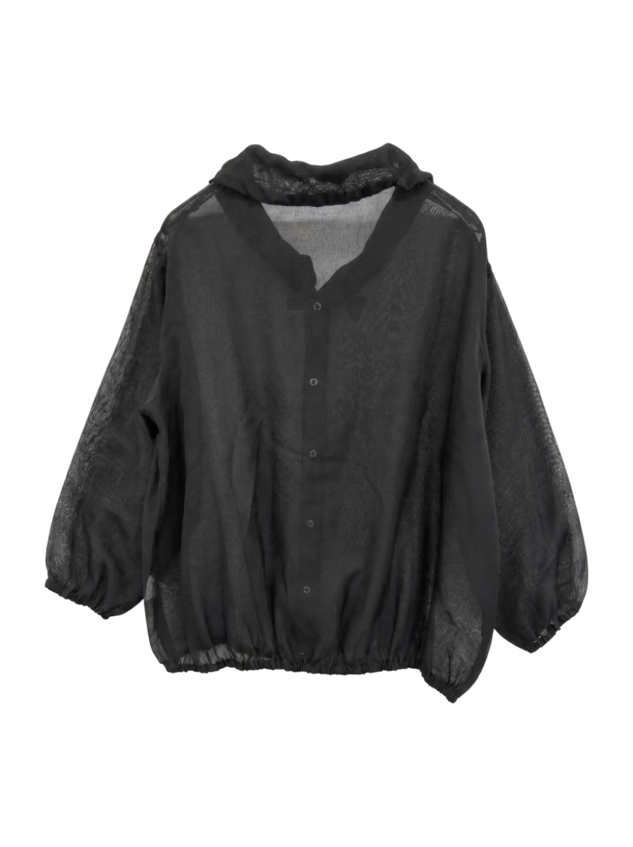 51:SHEER LNN LIKE ANORAK SHIRT