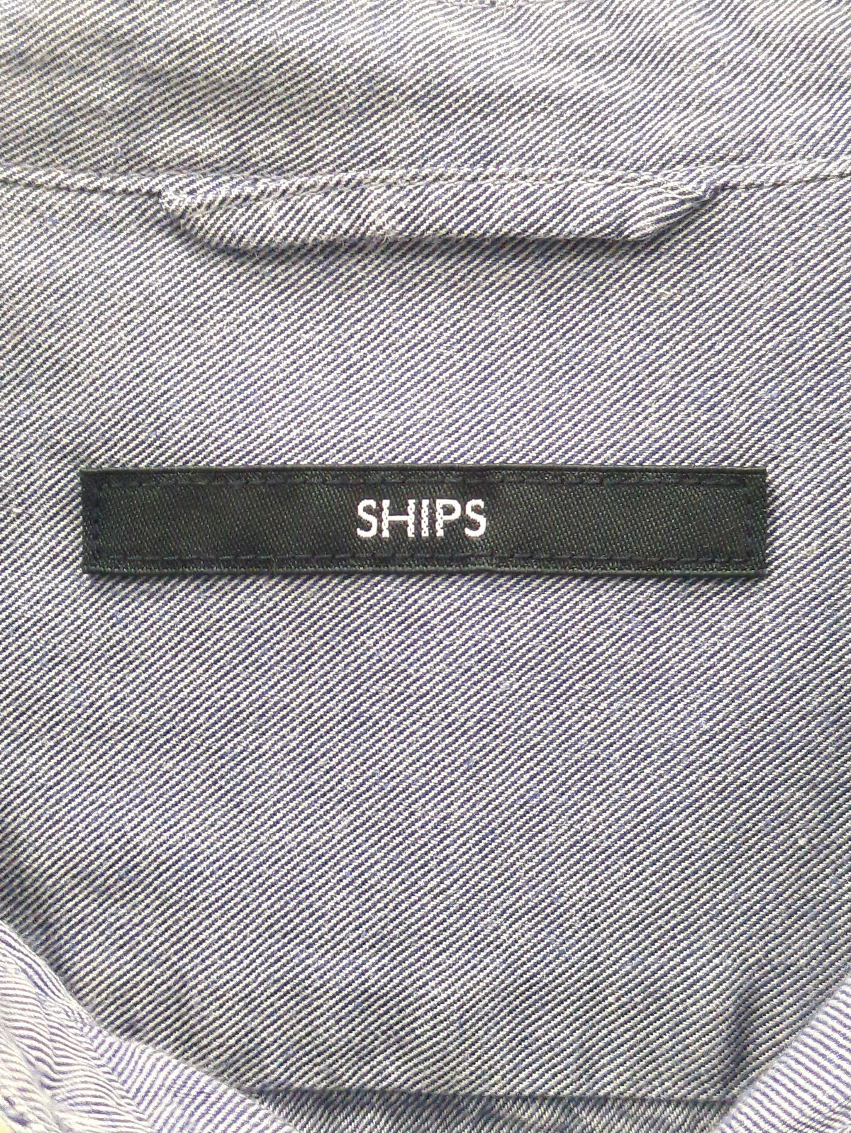 SHIPS: コットン/シルク ソフィアブル加工 バンドカラー シャツ