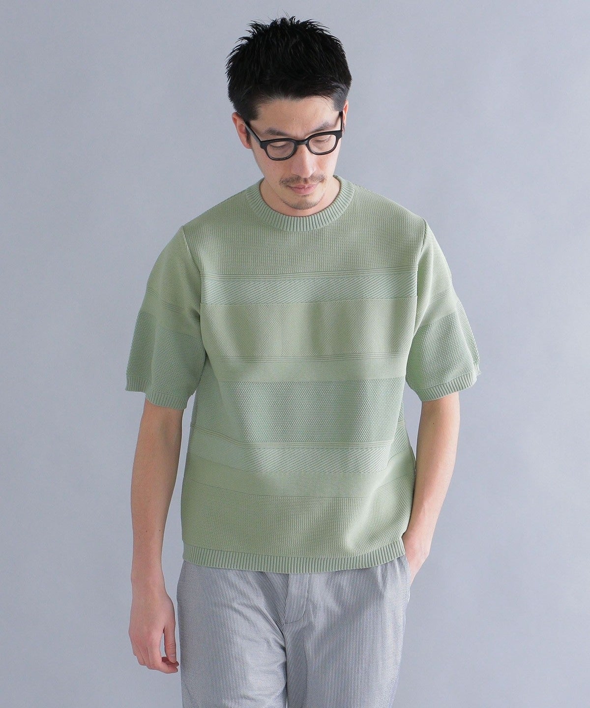 SHIPS: japan quality AMOSSA(R) リンクス ニットTシャツ