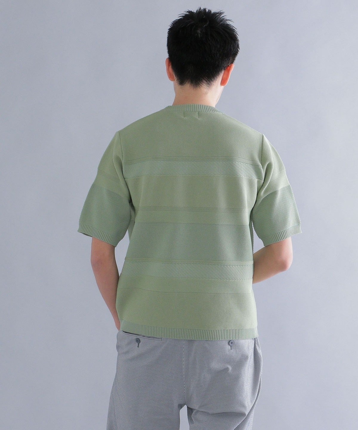 SHIPS: japan quality AMOSSA(R) リンクス ニットTシャツ