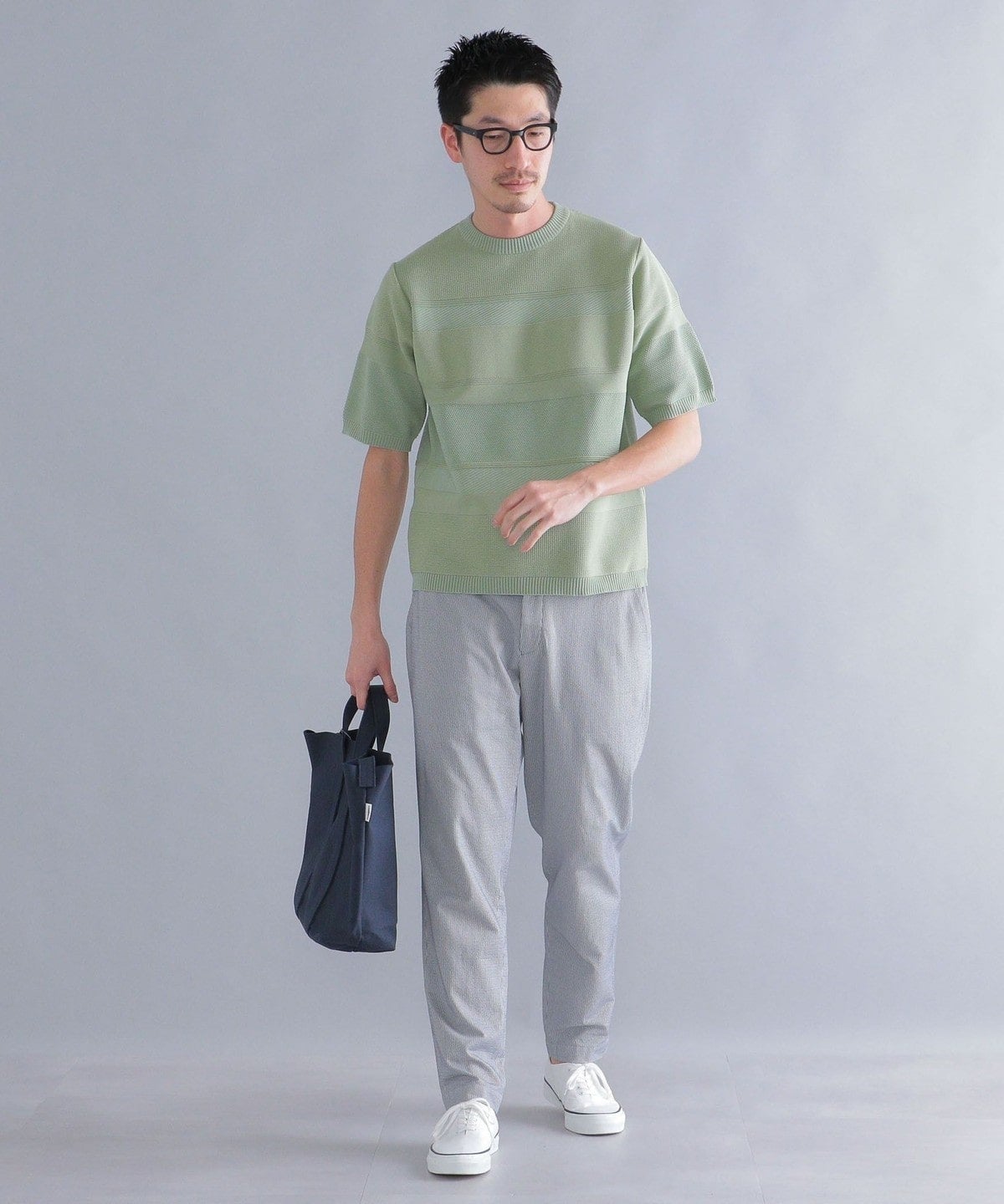 SHIPS: japan quality AMOSSA(R) リンクス ニットTシャツ