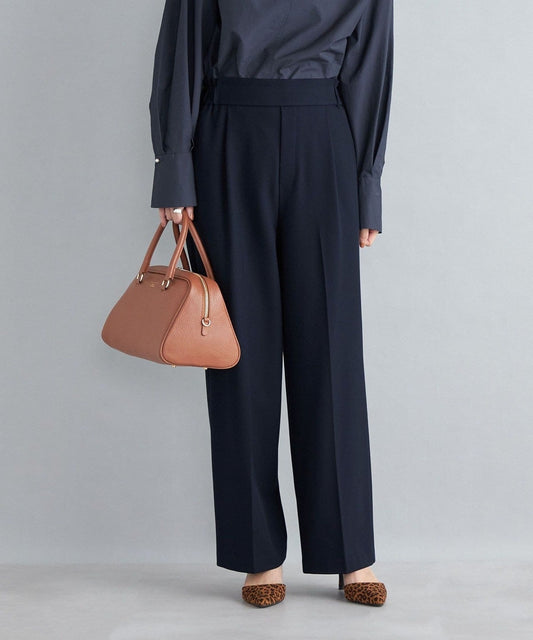 〈手洗い可能〉裏起毛 セミワイドパンツ