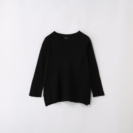 NL:SILK BOAT NECK KNIT