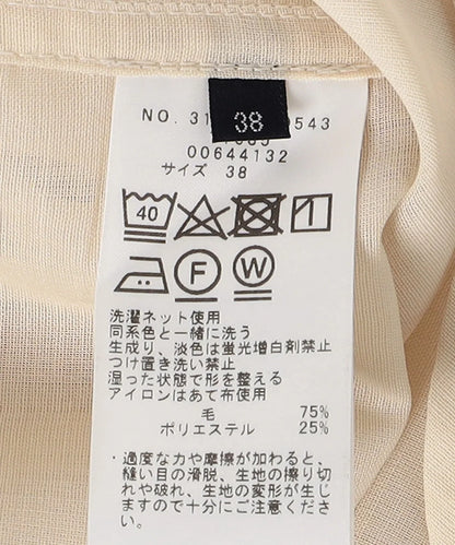 〈洗濯機可能〉ウォッシャブル ウール ボイル シャツ
