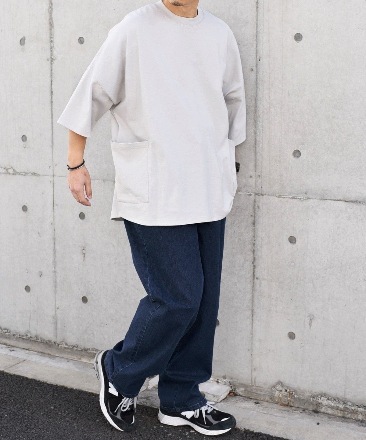 SHIPS any: COTTON USA ドルマン サイド ポケット Tシャツ 24SS