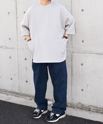 SHIPS any: COTTON USA ドルマン サイド ポケット Tシャツ 24SS