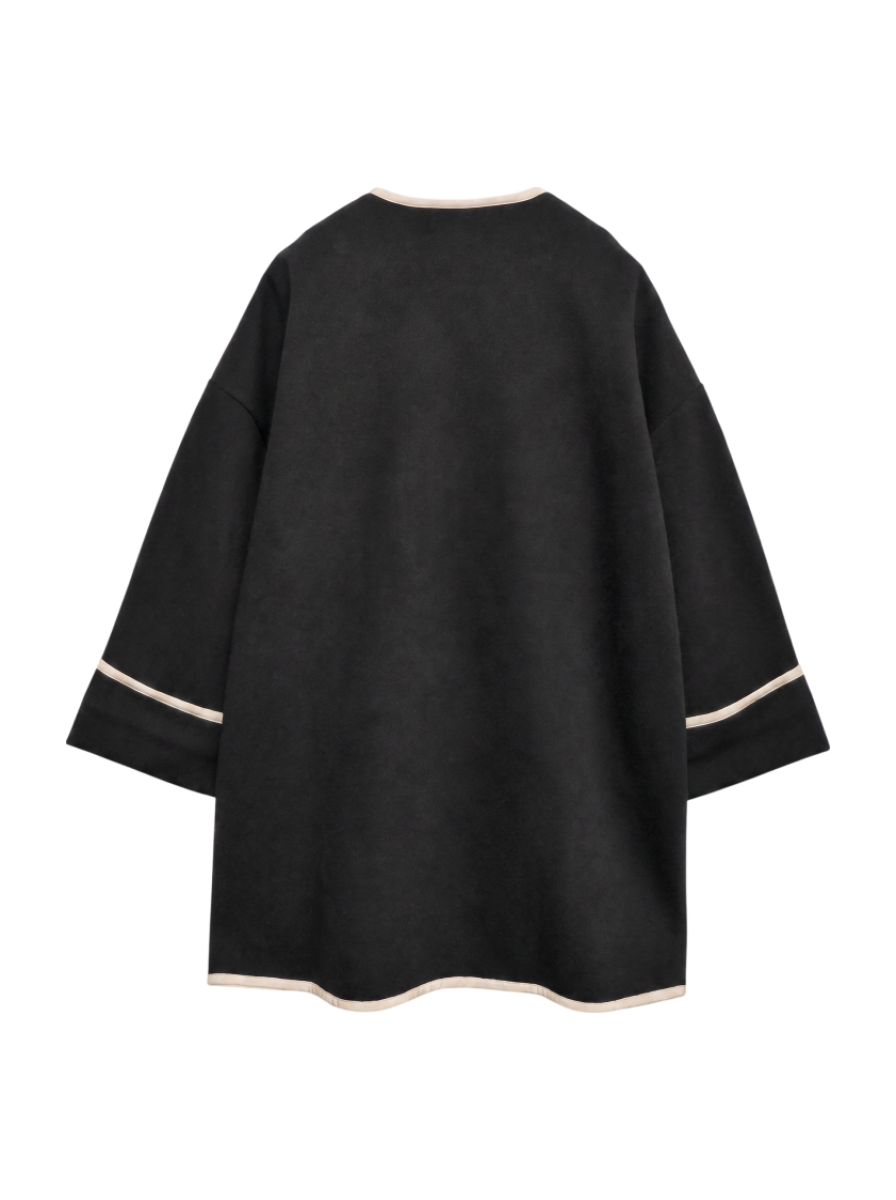 SHIPS any:〈UVカット〉ジャージー パイピング ノーカラー コート SHIPS any:〈UVカット〉ジャージー パイピング ノーカラー コート
