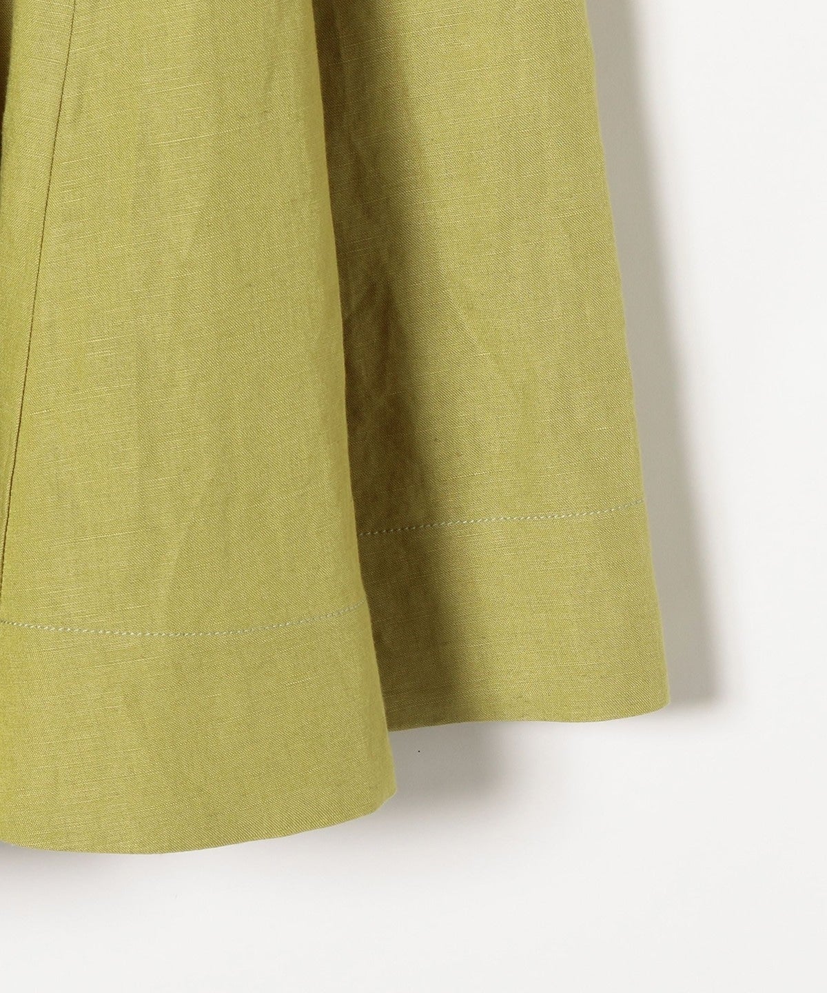 SHIPS any:〈手洗い可能〉リネン ミックス ランダム フレア スカート