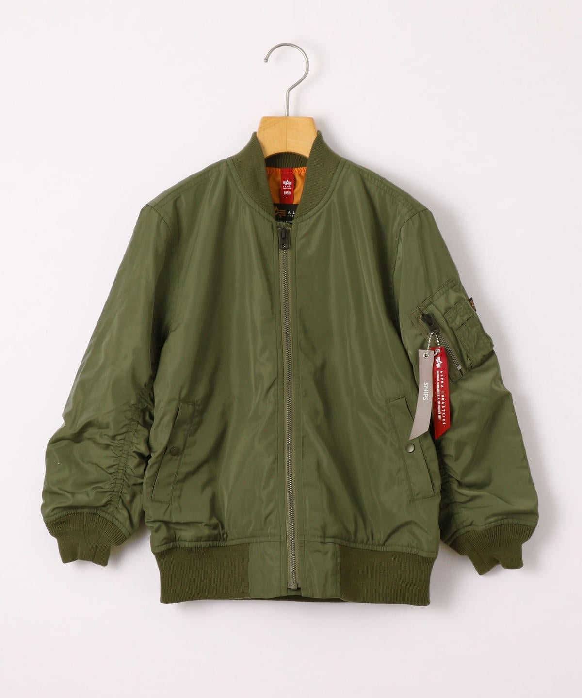ALPHA:【SHIPS KIDS別注】MA-1 2019SS(100〜150cm)