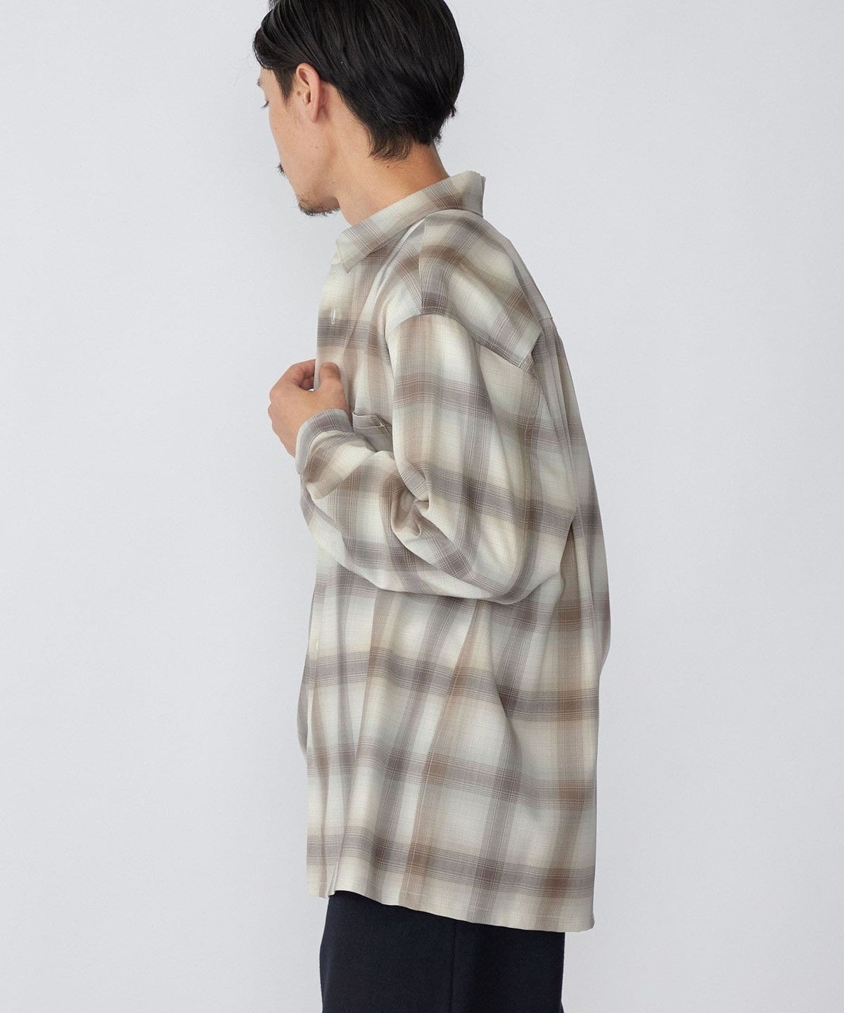 SHIPS:〈ウォッシャブル〉テックウール リラックスフィット レギュラーカラー シャツ 22FW