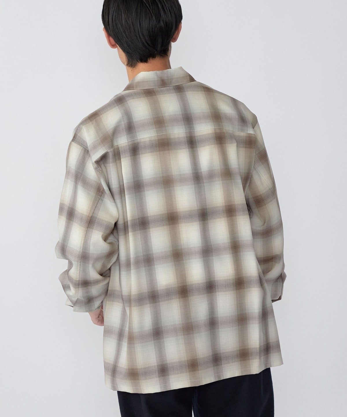 SHIPS:〈ウォッシャブル〉テックウール リラックスフィット レギュラーカラー シャツ 22FW
