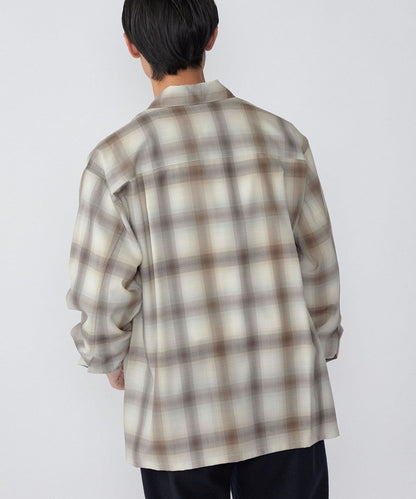 SHIPS:〈ウォッシャブル〉テックウール リラックスフィット レギュラーカラー シャツ 22FW