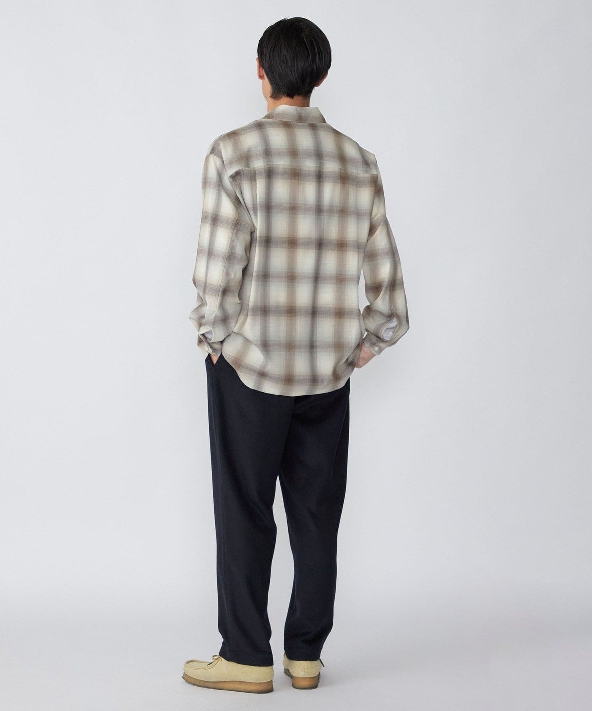 SHIPS:〈ウォッシャブル〉テックウール リラックスフィット レギュラーカラー シャツ 22FW