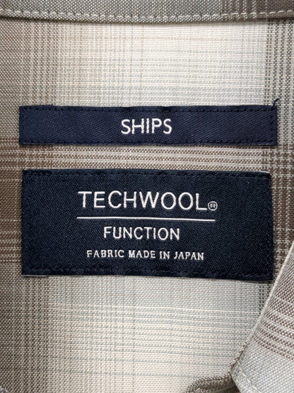 SHIPS:〈ウォッシャブル〉テックウール リラックスフィット レギュラーカラー シャツ 22FW