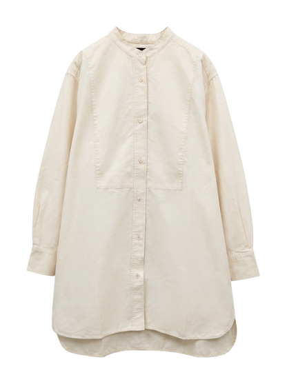 PrimaryNavyLabel:コットンバックサテンチュニック