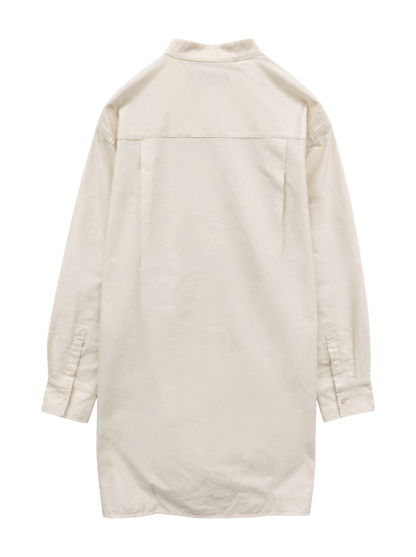 PrimaryNavyLabel:コットンバックサテンチュニック