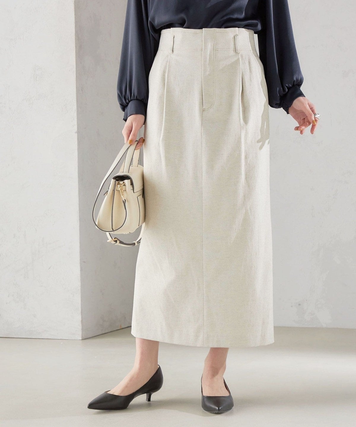 〈手洗い可能 / UVカット〉ドライ オックス タック タイト スカート