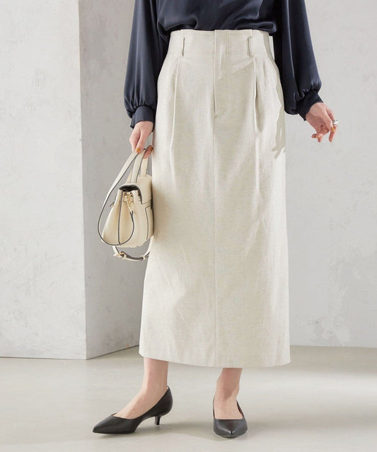 〈手洗い可能 / UVカット〉ドライ オックス タック タイト スカート
