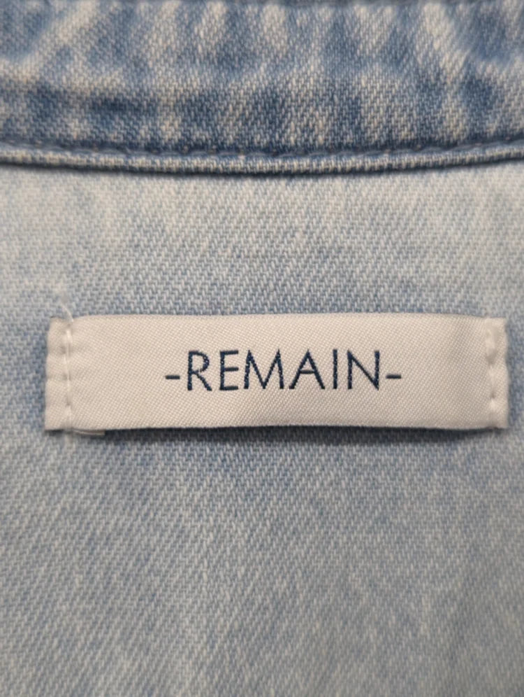 REMAIN S:CONTRAST DENIM SHT