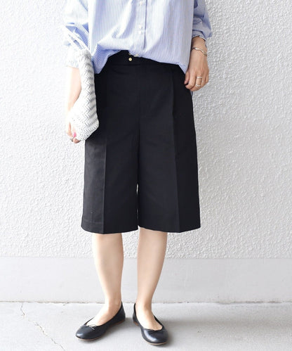 〈手洗い可能〉チノハーフパンツ