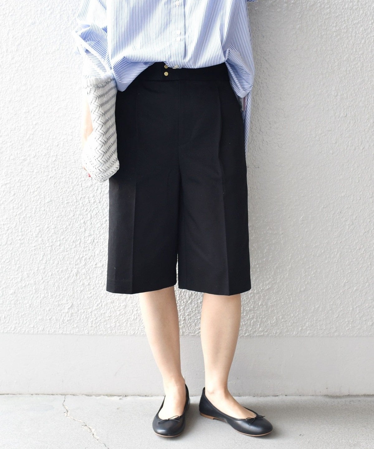 〈手洗い可能〉チノハーフパンツ