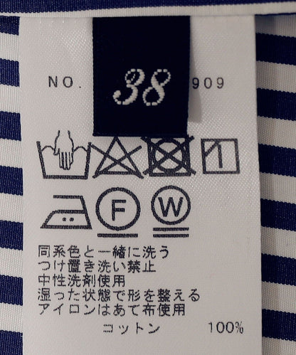 Primary NavyLabel:〈手洗い可能〉ストライプ ビッグ シルエット シャツ