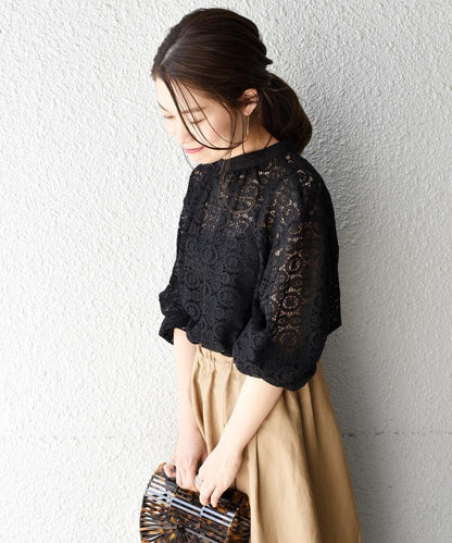 liflattie ships:ラッセルレース2WAYブラウス