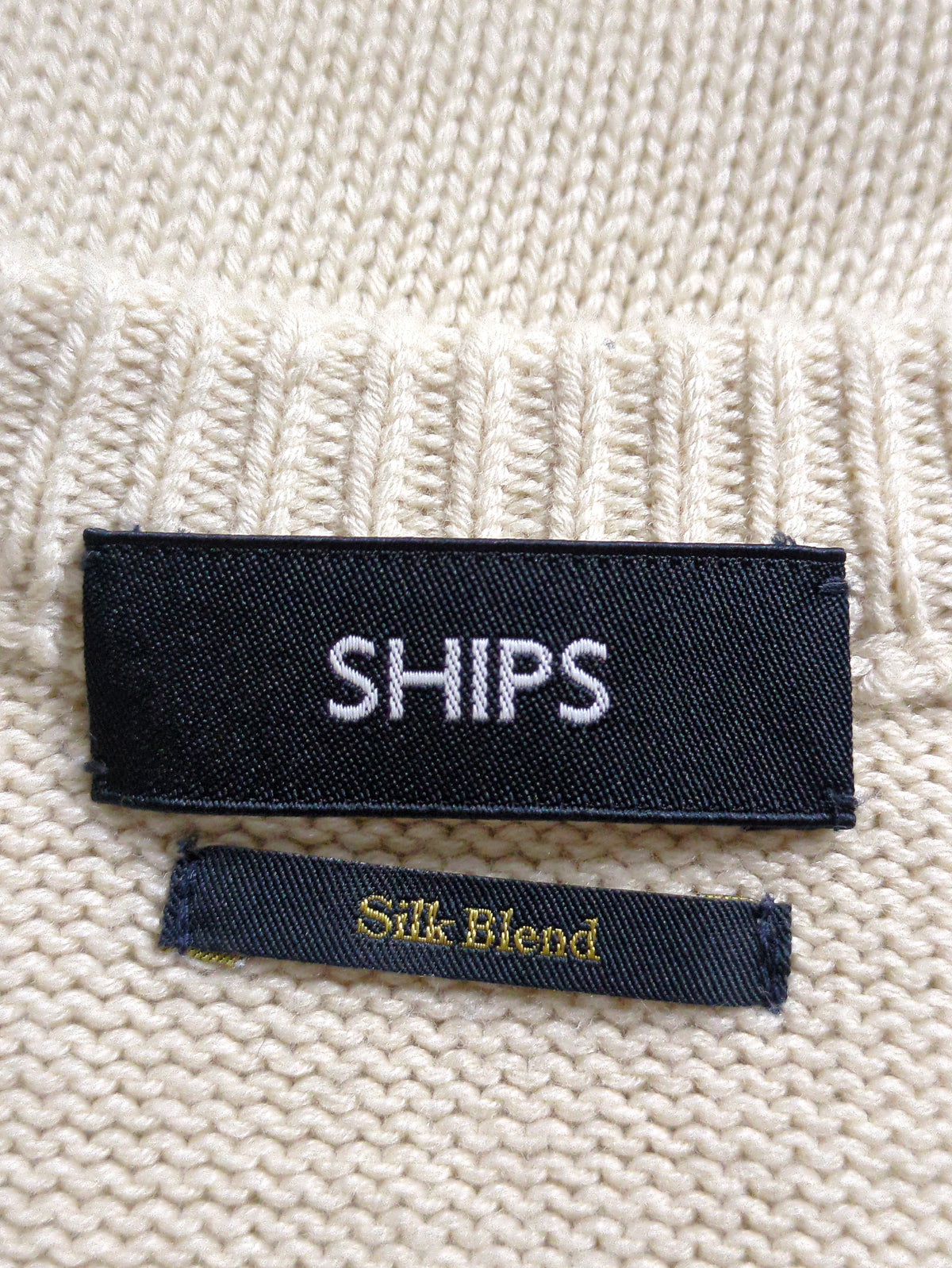 SHIPS: コットン/シルク リラックス プルオーバー ニット